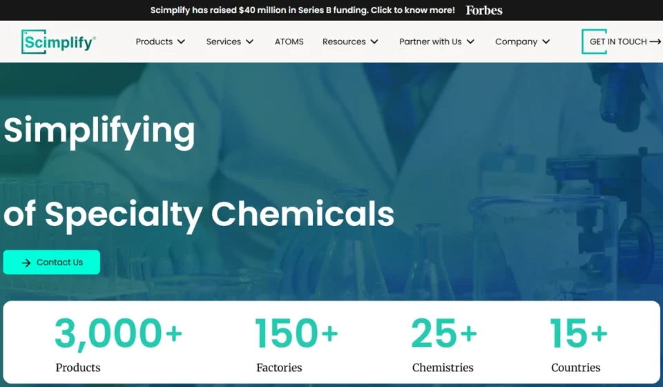 Scimplify Secures $40M Series B to Revolutionize Sustainable Specialty Chemicals Scimplify