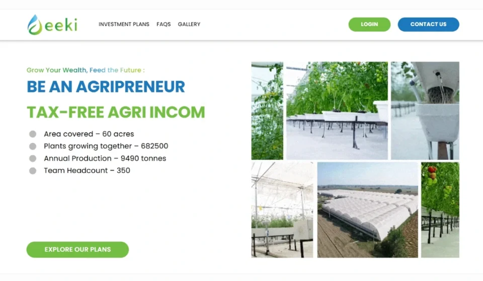 Eeki Secures $7 Million to Revolutionize India’s Farming with Aeroponics Eeki